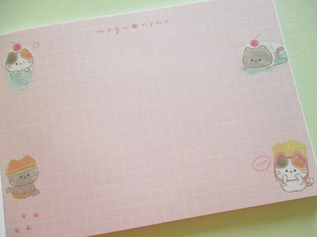 Photo: Kawaii Cute Large Memo Pad Mogu♡nyan Kamio Japan *Hamburger (219571)