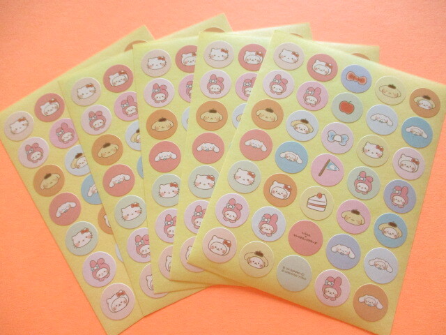 Photo: Kawaii Cute まんまる Stickers Sheets Eikoh *Sirotan ♡ Sanrio Characters (32281)