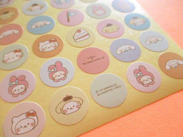 Photo: Kawaii Cute まんまる Stickers Sheets Eikoh *Sirotan ♡ Sanrio Characters (32281)