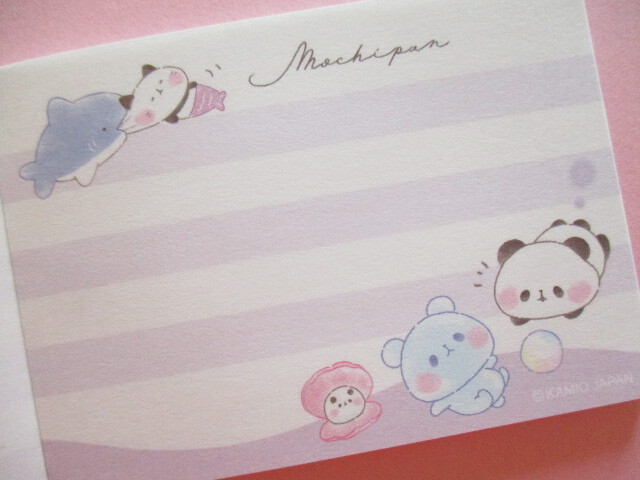 Photo: Kawaii Cute Mini Memo Pad Mochi Mochi Panda Kamio Japan *海でもちもち (220415)