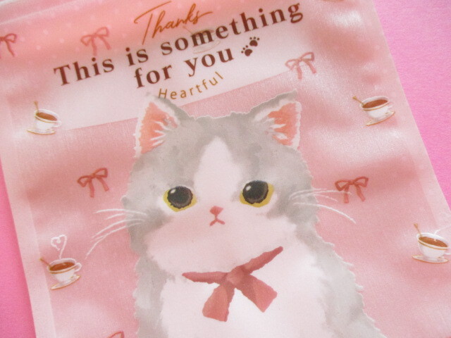 Photo: 5 pcs Kawaii Cute Zipper Bags Set Nakano *Milk Cat (332811-2)