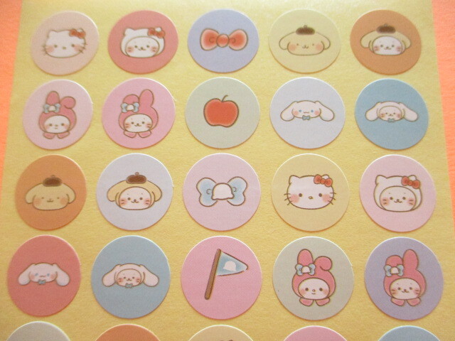 Photo: Kawaii Cute まんまる Stickers Sheets Eikoh *Sirotan ♡ Sanrio Characters (32281)