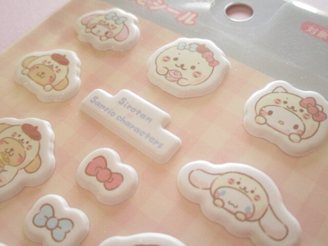 Photo: Kawaii Cute Puffy Stickers Sheets Eikoh *Sirotan ♡ Sanrio Characters (32212)