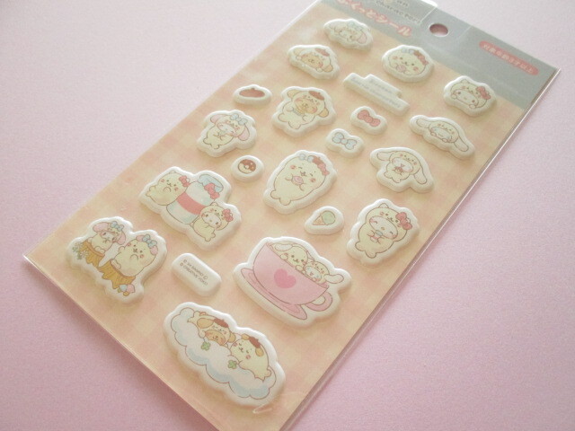 Photo1: Kawaii Cute Puffy Stickers Sheets Eikoh *Sirotan ♡ Sanrio Characters (32212)