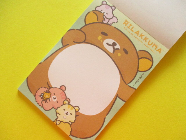 Photo: Kawaii Cute Large Memo Pad Rilakkuma San-x *Minna de mampuku maku maku (MH21901)