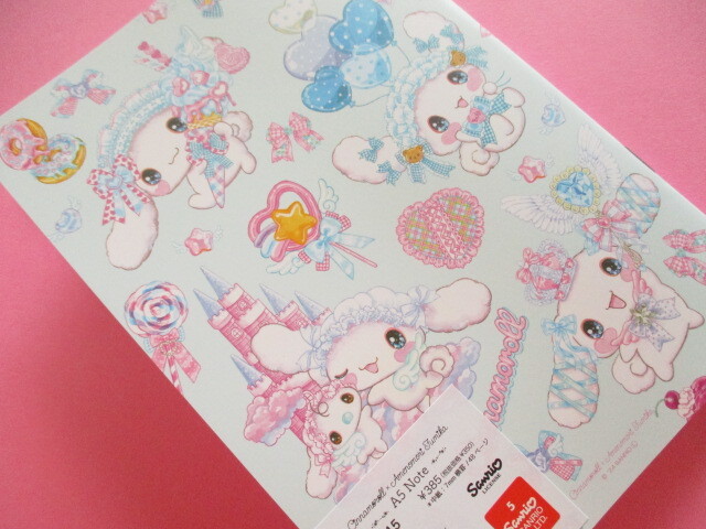 Photo: Kawaii Cute A5 Notebook Sanrio Characters × 飴ノ森ふみか Amenomori Fumika Clothes Pin *Cinnamoroll (NB-84015)