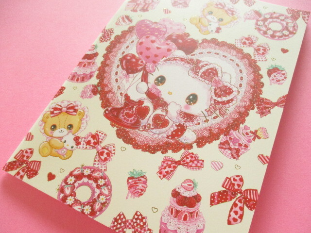 Photo1: Kawaii Cute A5 Notebook Sanrio Characters × 飴ノ森ふみか Amenomori Fumika Clothes Pin *Hello Kitty (NB-84014)