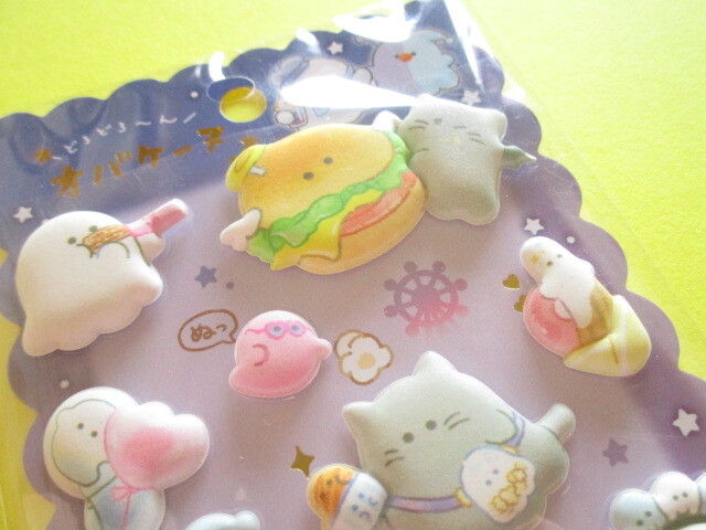 Photo: Kawaii Cute Puffy Marshmallow Stickers Sheet Obakenu Crux *Park Food (124141)