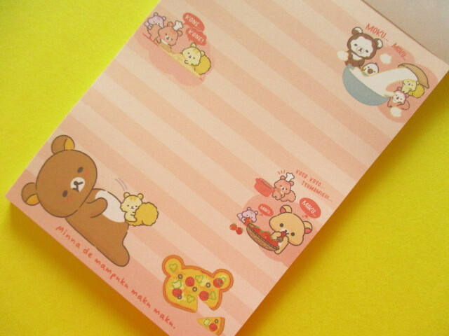 Photo: Kawaii Cute Large Memo Pad Rilakkuma San-x *Minna de mampuku maku maku (MH21901)