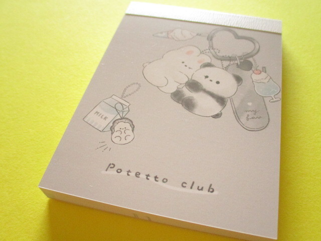 Photo1: Kawaii Cute Mini Memo Pad Potetto Club Crux ＊ときめき (124259)