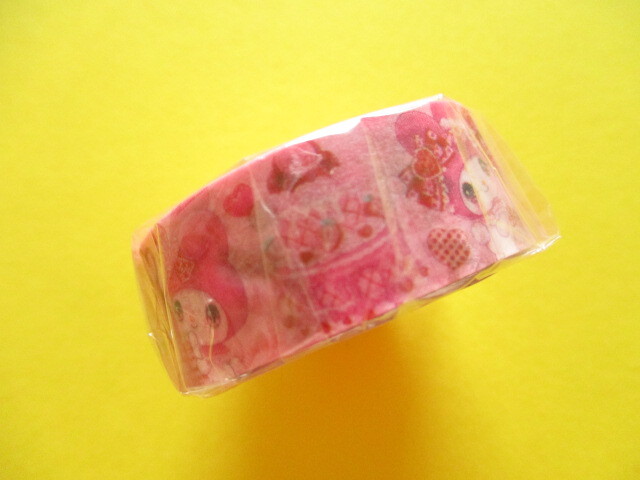 Photo: Kawaii Cute Masking Tape Sticker Sanrio Characters × 飴ノ森ふみか Amenomori Fumika Clothes Pin *My Melody (MT-84029)