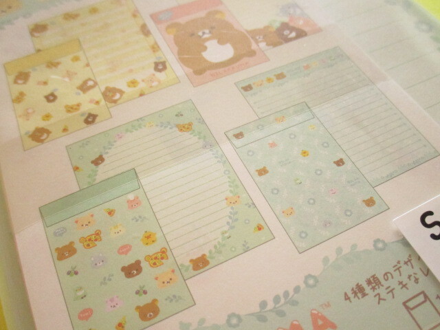 Photo: Kawaii Cute Regular Letter Set Rilakkuma San-x *Minna de mampuku maku maku (LH81501)