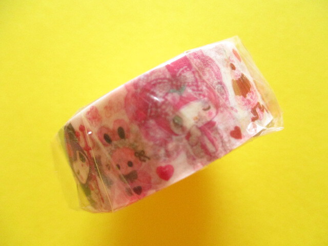 Photo: Kawaii Cute Masking Tape Sticker Sanrio Characters × 飴ノ森ふみか Amenomori Fumika Clothes Pin *A La Mode Mix (MT-84032)