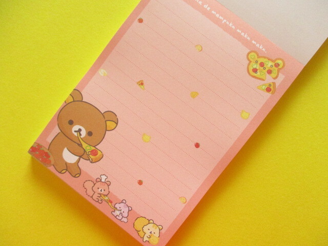 Photo: Kawaii Cute Large Memo Pad Rilakkuma San-x *Minna de mampuku maku maku (MH21902)