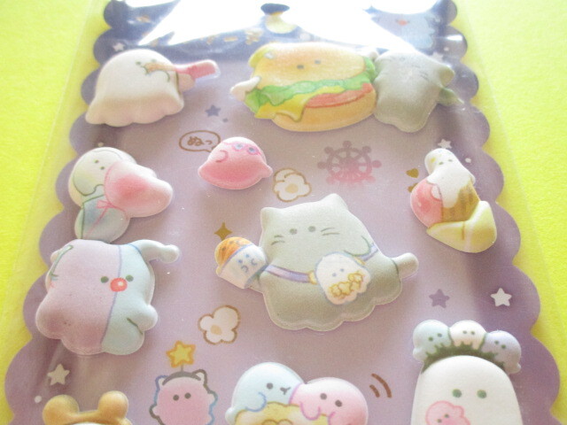 Photo: Kawaii Cute Puffy Marshmallow Stickers Sheet Obakenu Crux *Park Food (124141)