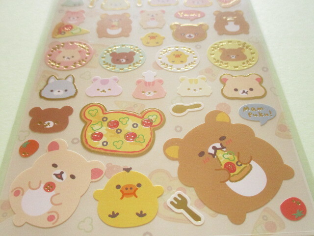 Photo: Kawaii Cute Stickers Sheet Rilakkuma San-x *Minna de mampuku maku maku (SE62002)