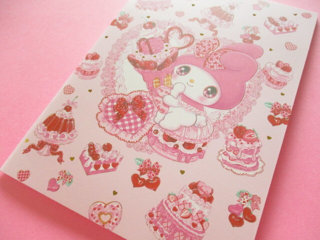 Photo1: Kawaii Cute A5 Notebook Sanrio Characters × 飴ノ森ふみか Amenomori Fumika Clothes Pin *My Melody (NB-84017)