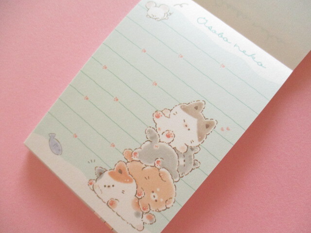 Photo: Kawaii Cute Mini Memo Pad Asobo Neko Crux＊つみあげ (124405)