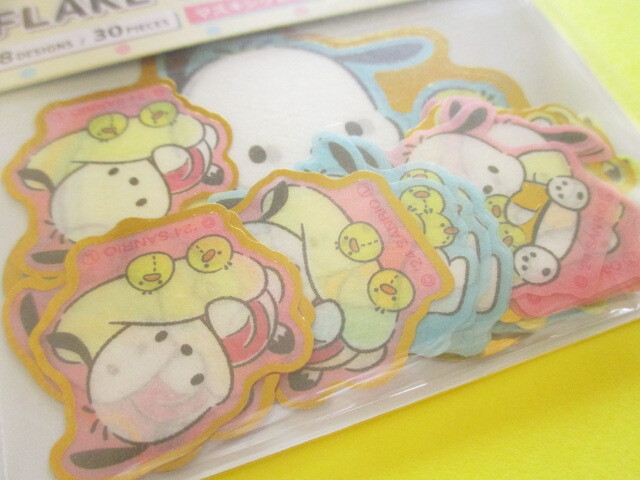 Photo: Kawaii Cute Sticker Flakes Sack Sanrio *Pochacco (412135)