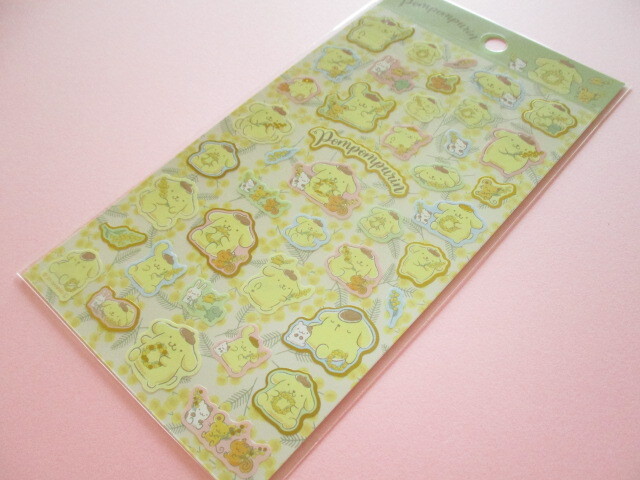 Photo1: Kawaii Cute Stickers Sheet Sanrio *POMPOMPURIN (Mimosa Wreath 410742)