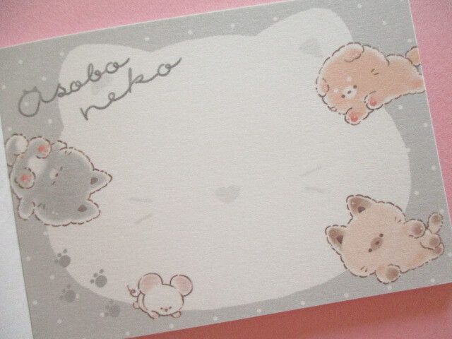 Photo: Kawaii Cute Mini Memo Pad Asobo Neko Crux＊つみあげ (124405)