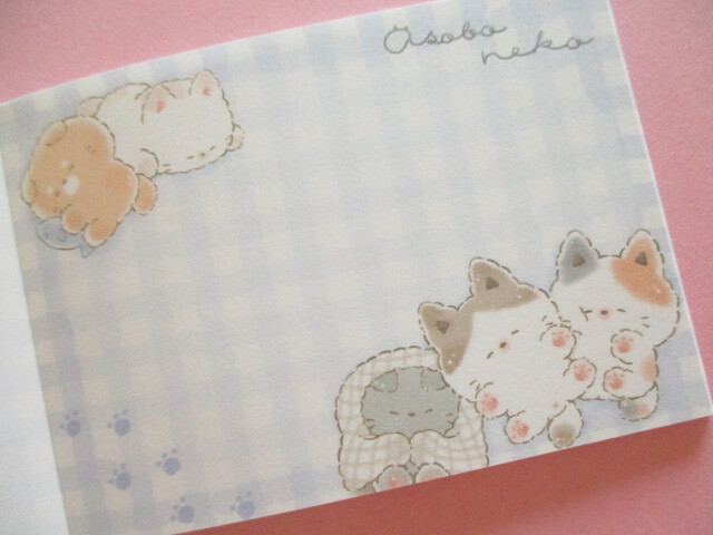 Photo: Kawaii Cute Mini Memo Pad Asobo Neko Crux＊おねんね (124404)