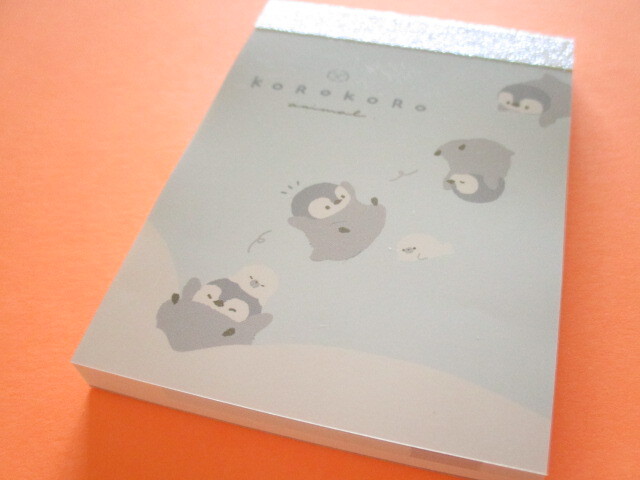 Photo1: Kawaii Cute Mini Memo Pad Korokoro Animal Q-LiA *Penguin (84456)