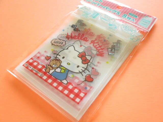 Photo1: 8pcs Kawaii Cute Hello Kitty soft Zipper Bags Set (SZBS5-KT)