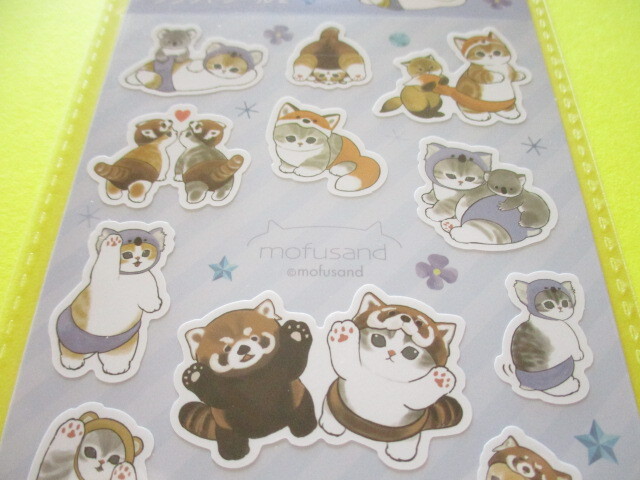 Photo: Kawaii Cute Stickers Sheet Eikoh *Mofusand (133356-Blue)