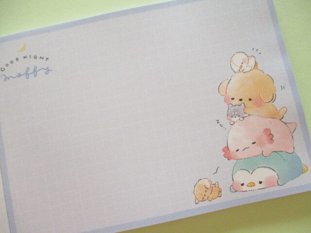 Photo: Kawaii Cute Large Memo Pad Kamio Japan *Good Night Moffy (218475)