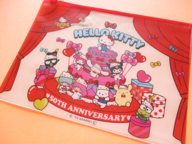 Photo: Kawaii Cute Hello Kitty 50th Anniversary Fastener Case Sanrio *Hello Kitty (38851)