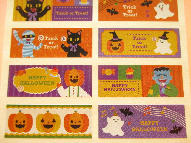 Photo: Kawaii Cute Film Stick Seals Set Kyowa *Halloween Time (62-E43)