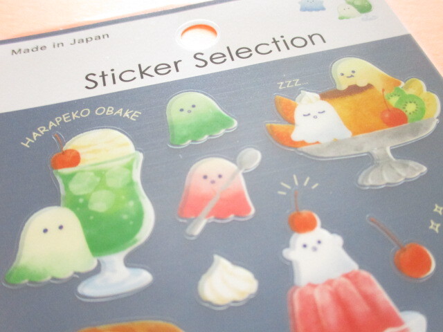 Photo: Kawaii Cute Stickers Sheet Gaia *はらぺこおばけ (466738-Blue)