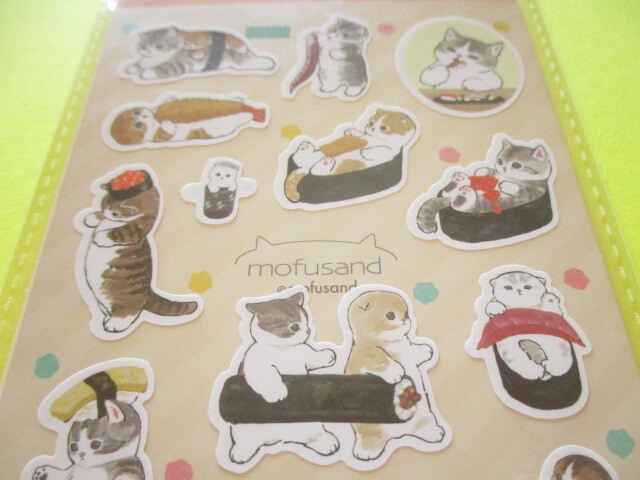 Photo: Kawaii Cute Stickers Sheet Eikoh *Mofusand (133356-Yellow)