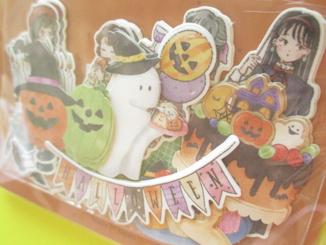 Photo: Kawaii Cute Sticker Flakes Sack Gaia *Halloween Girls (466734)