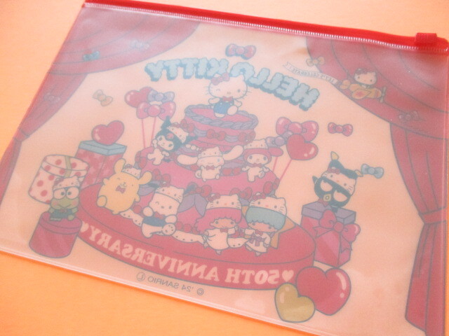 Photo: Kawaii Cute Hello Kitty 50th Anniversary Fastener Case Sanrio *Hello Kitty (38851)