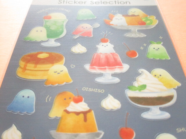 Photo: Kawaii Cute Stickers Sheet Gaia *はらぺこおばけ (466738-Blue)