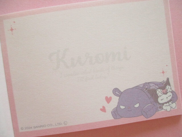 Photo: Kawaii Cute Mini Memo Pad Kuromi Sanrio *Hug a Baku (304656)