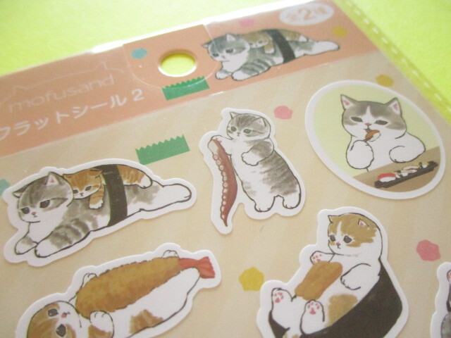 Photo: Kawaii Cute Stickers Sheet Eikoh *Mofusand (133356-Yellow)