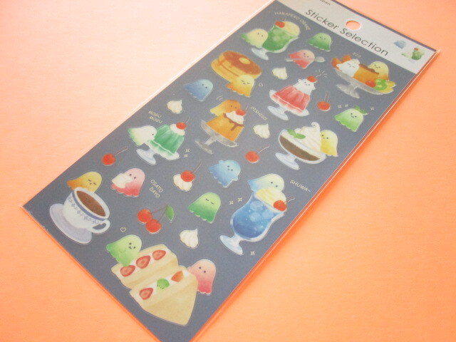 Photo1: Kawaii Cute Stickers Sheet Gaia *はらぺこおばけ (466738-Blue)