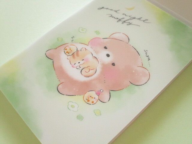 Photo: Kawaii Cute Large Memo Pad Kamio Japan *Good Night Moffy (218475)