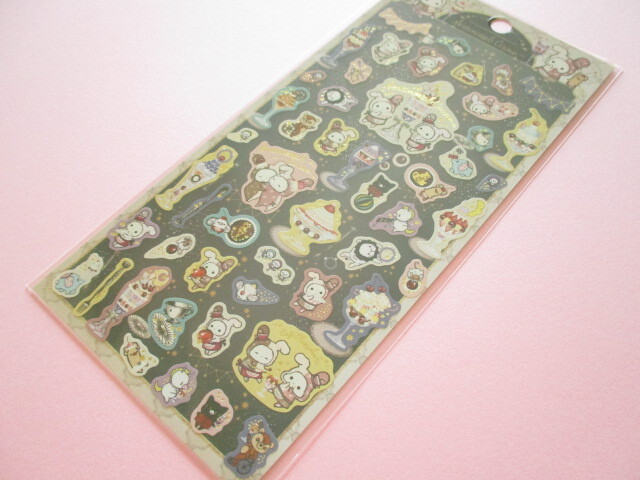 Photo1: Kawaii Cute Stickers Sheet Sentimental Circus San-x *夜更かしパフェと星屑涙のドレンチェリー (SE63102)