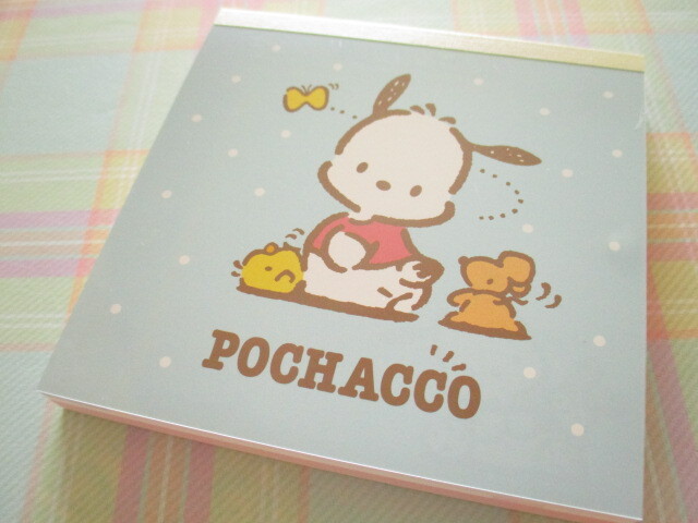 Photo1: Kawaii Cute Medium Square Memo Pad Sanrio *Pochacco (S2844915)