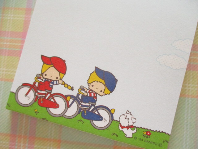 Photo: Kawaii Cute Medium Square Memo Pad Sanrio *Patty & Jimmy (S2844869)