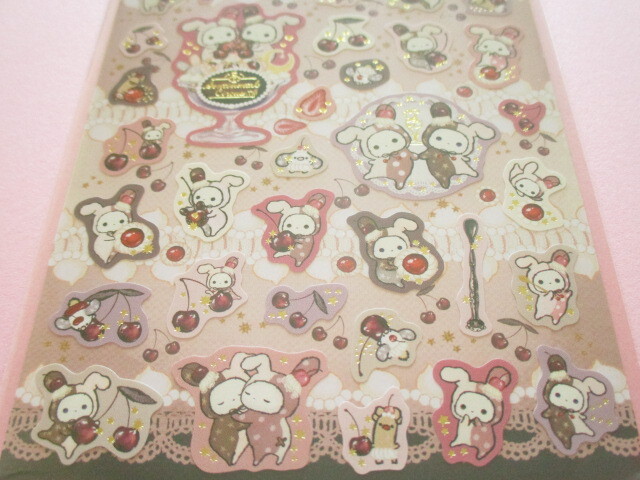 Photo: Kawaii Cute Stickers Sheet Sentimental Circus San-x *夜更かしパフェと星屑涙のドレンチェリー (SE63101)