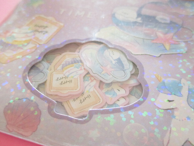 Photo: Kawaii Cute Sticker Flakes Sack Kamio Japan *Clear tea time  (221877)