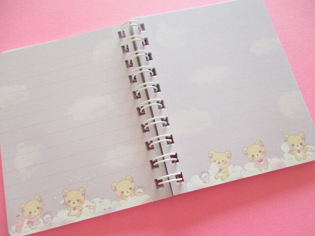 Photo: Kawaii Cute Spiral Mini Memo Pad Korilakkuma San-x *お空のくるりんわたあめ (MH22601)