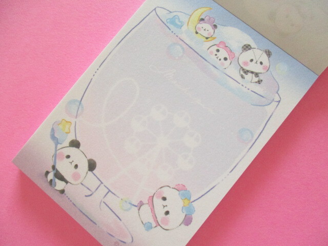 Photo: Kawaii Cute Mini Memo Pad Mochi Mochi Panda Kamio Japan *Amusement Park (221546)