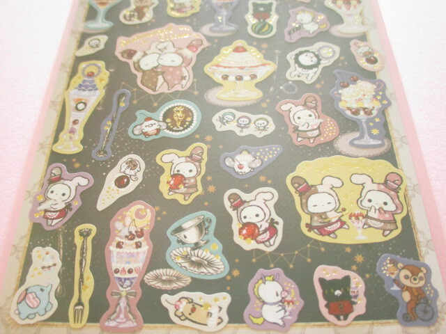 Photo: Kawaii Cute Stickers Sheet Sentimental Circus San-x *夜更かしパフェと星屑涙のドレンチェリー (SE63102)