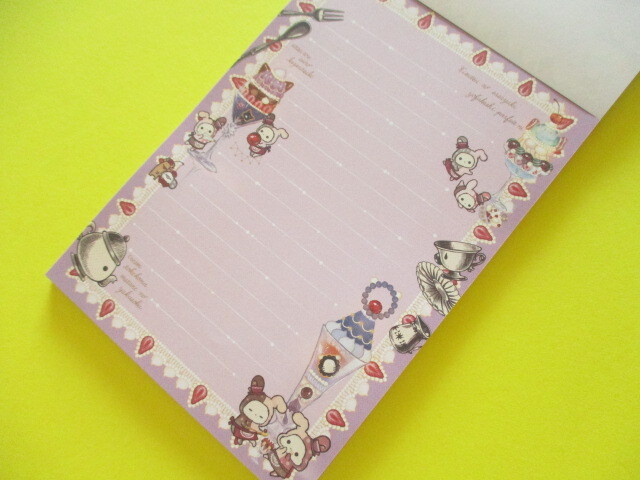 Photo: Kawaii Cute Large Memo Pad Sentimental Circus San-x *夜更かしパフェと星屑涙のドレンチェリー(MH22802)